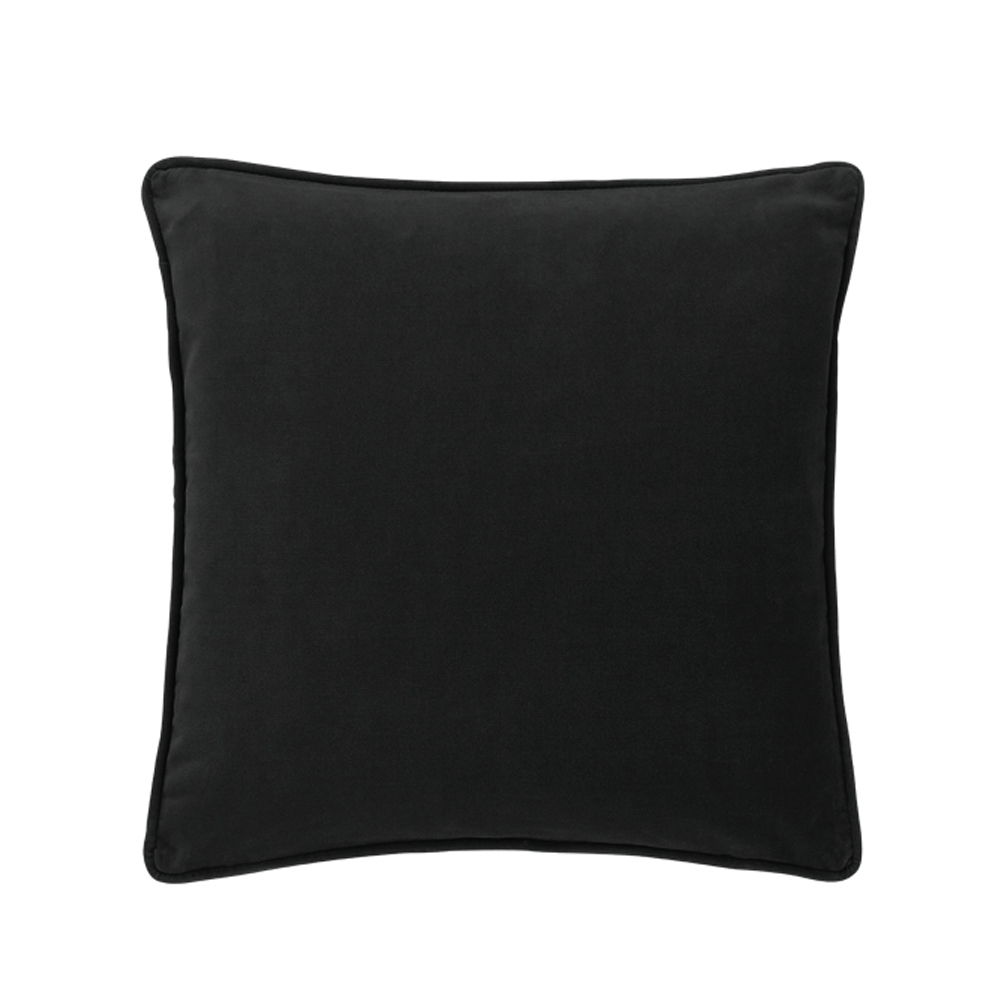 025354-6xQbS-first-_1 CARBONE ΔΙΑΚΟΣΜΗΤΙΚΟ ΜΑΞΙΛΑΡΙ 45x45cm ΒΕΛΟΥΔΟ ΜΑΥΡΟ 025354 - Image 1