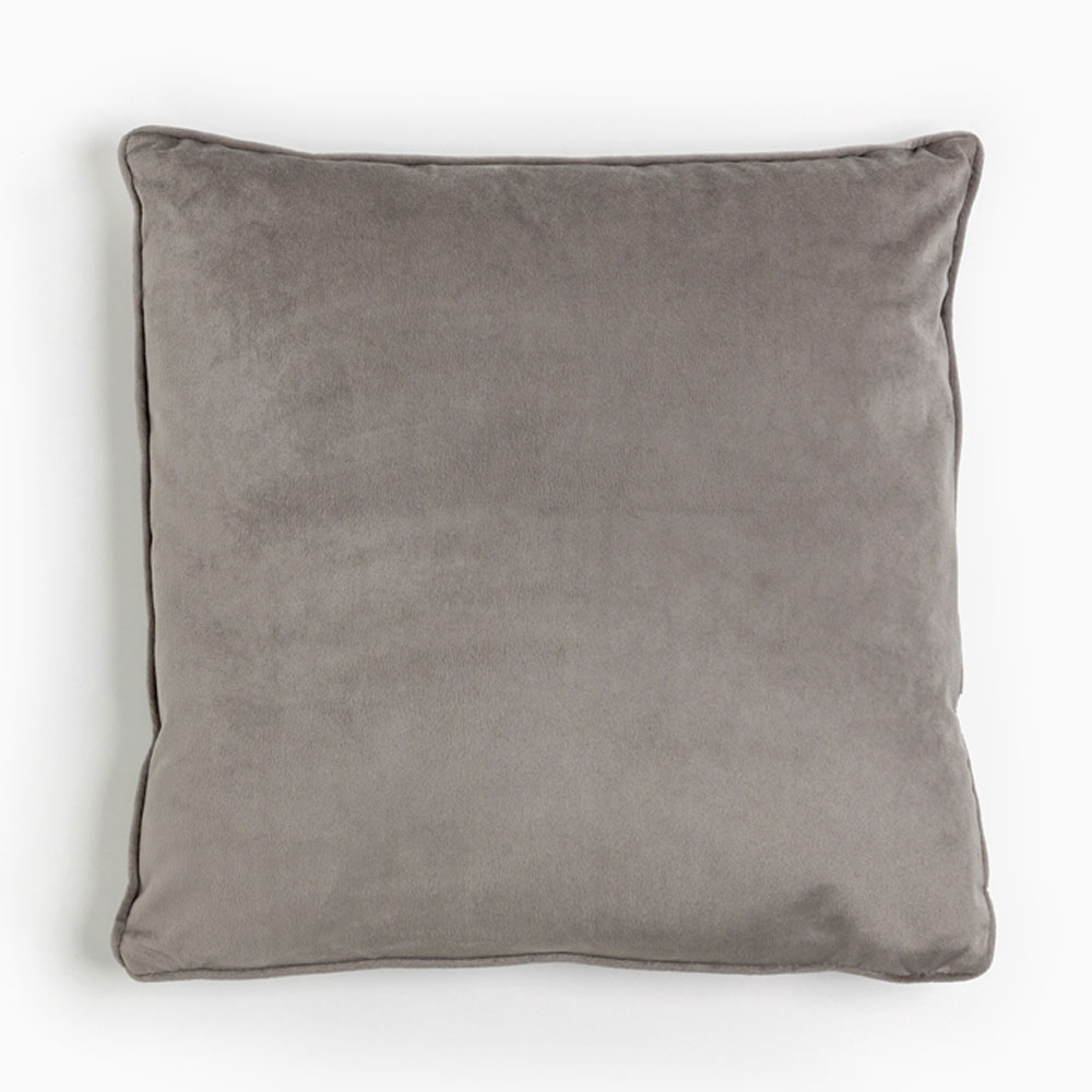 025362-YPeuw-first-_1 SIMPLY FRANCO ΔΙΑΚΟΣΜΗΤΙΚΟ ΜΑΞΙΛΑΡΙ 45x45cm ΒΕΛΟΥΔΟ ΓΚΡΙ 025362 - Image 1