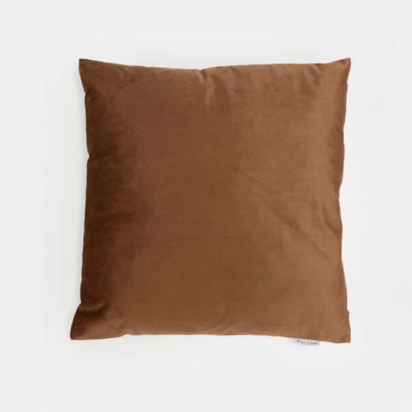 SERI ΔΙΑΚΟΣΜΗΤΙΚΟ ΜΑΞΙΛΑΡΙ 45x45cm ΒΕΛΟΥΔΟ ΚΑΦΕ 025383 - Image 2