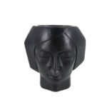 VISO 1 ΚΑΣΠΩ 17x9x18cm POLYRESIN ΜΑΥΡΟ 025434