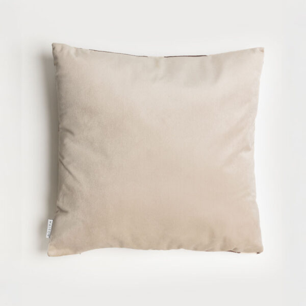 LIANA ΔΙΑΚΟΣΜΗΤΙΚΟ ΜΑΞΙΛΑΡΙ 45x45cm ΒΕΛΟΥΔΟ ΜΠΕΖ ΚΑΦΕ ΓΚΡΙ 025599 - Image 2