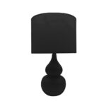 CLOQUE ΦΩΤΙΣΤΙΚΟ ΕΠΙΤΡΑΠΕΖΙΟ 15x15x45cm ΚΕΡΑΜΙΚΟ ΜΑΥΡΟ ΥΦΑΣΜΑ ΜΑΥΡΟ 026400