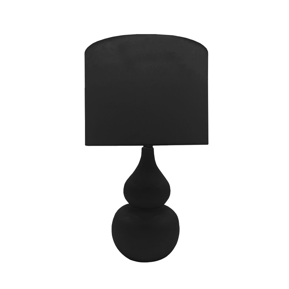 026400-ioNmF-first-_1 CLOQUE ΦΩΤΙΣΤΙΚΟ ΕΠΙΤΡΑΠΕΖΙΟ 15x15x45cm ΚΕΡΑΜΙΚΟ ΜΑΥΡΟ ΥΦΑΣΜΑ ΜΑΥΡΟ 026400 - Image 1