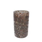 BULLES ΒΑΖΟ 10x10x18cm ΓΥΑΛΙ ΧΡΥΣΟ ΜΠΡΟΝΖΕ 026528