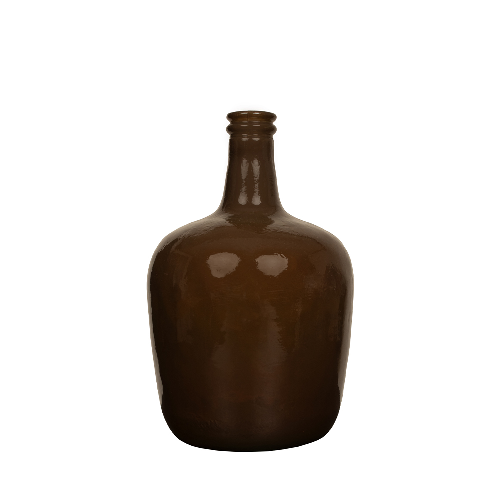 027178-ohdEB-first-_1 CRUSHED CARAMEL ΜΠΟΥΚΑΛΑ 21x21x37cm ΑΝΑΚΥΚΛΩΜΕΝΟ ΓΥΑΛΙ CARAMEL 027178 - Image 1