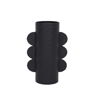 OREJA ΒΑΖΟ 17x10x31cm ΜΕΤΑΛΛΟ ΜΑΥΡΟ 027255