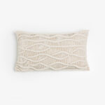 KRISHA ΔΙΑΚΟΣΜΗΤΙΚΟ ΜΑΞΙΛΑΡΙ MACRAME 30x50cm ΒΑΜΒΑΚΙ IVORY POLYESTER 029117