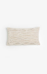 KRISHA ΔΙΑΚΟΣΜΗΤΙΚΟ ΜΑΞΙΛΑΡΙ MACRAME 30x50cm ΒΑΜΒΑΚΙ IVORY POLYESTER 029117