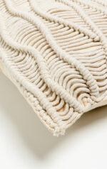 KRISHA ΔΙΑΚΟΣΜΗΤΙΚΟ ΜΑΞΙΛΑΡΙ MACRAME 30x50cm ΒΑΜΒΑΚΙ IVORY POLYESTER 029117 - Image 4