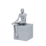 RELAXING MAN ΔΙΑΚΟΣΜΗΤΙΚΗ ΦΙΓΟΥΡΑ 26x26x52cm ΤΕΧΝΗΤΗ ΠΕΤΡΑ ΓΚΡΙ 029247