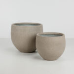 SCILLA ΓΛΑΣΤΡΑ SET 2ΤΜΧ 40x40x34cm ΤΣΙΜΕΝΤΟ ΚΑΦΕ ΑΝΟΙΧΤΟ 029282