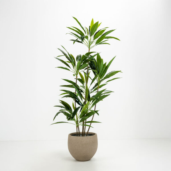 SCILLA ΓΛΑΣΤΡΑ SET 2ΤΜΧ 40x40x34cm ΤΣΙΜΕΝΤΟ ΚΑΦΕ ΑΝΟΙΧΤΟ 029282 - Image 2