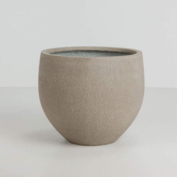 SCILLA ΓΛΑΣΤΡΑ SET 2ΤΜΧ 40x40x34cm ΤΣΙΜΕΝΤΟ ΚΑΦΕ ΑΝΟΙΧΤΟ 029282 - Image 3