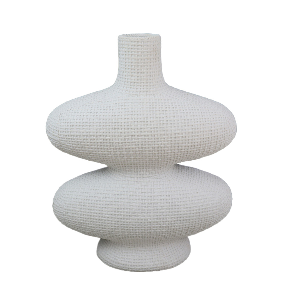 029650-Nmqcl-first-_1 RANDI ΒΑΖΟ 32x15x39cm POLYRESIN ΛΕΥΚΟ 029650 - Image 1