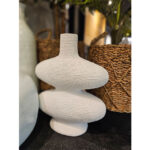 RANDI ΒΑΖΟ 32x15x39cm POLYRESIN ΛΕΥΚΟ 029650 - Image 2