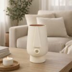 FIRA ΒΑΖΟ 12x11x18cm POLYRESIN IVORY 029661 - Image 2