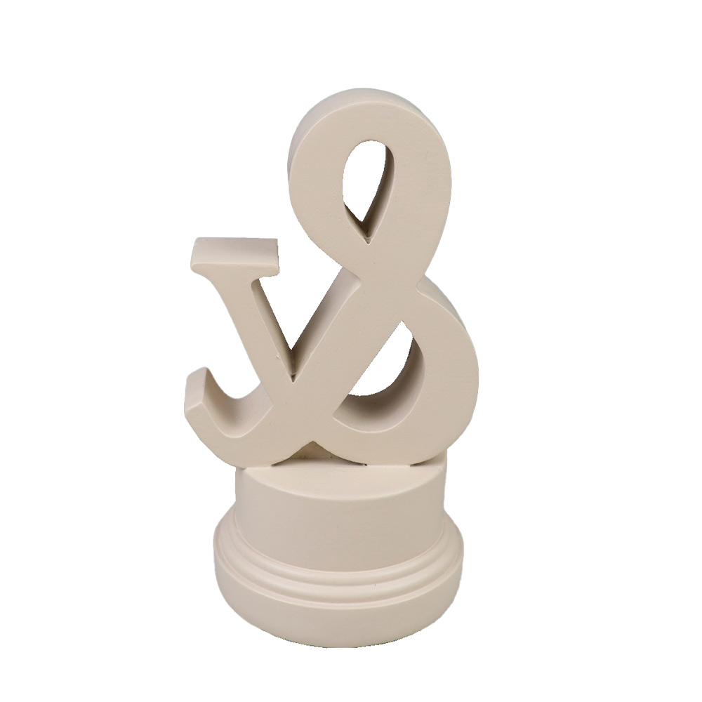 029668-WJN3V-first-_1 AND ΔΙΑΚΟΣΜΗΤΙΚΗ ΕΠΙΓΡΑΦΗ 8x8x14cm POLYRESIN ΚΡΕΜ 029668 - Image 1