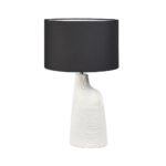 JEMMA ΦΩΤΙΣΤΙΚΟ ΕΠΙΤΡΑΠΕΖΙΟ 36x36x57cm POLYRESIN ΛΕΥΚΟ ΜΑΥΡΟ 029931