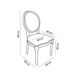 LOUIS ΚΑΡΕΚΛΑ TAUPE ΦΥΣΙΚΟ 49x49x99cm 03-0918 - Image 5