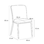 COUTURE ΚΑΡΕΚΛΑ CAMEL ΜΑΥΡΟ 48x57x82cm 03-1090 - Image 5