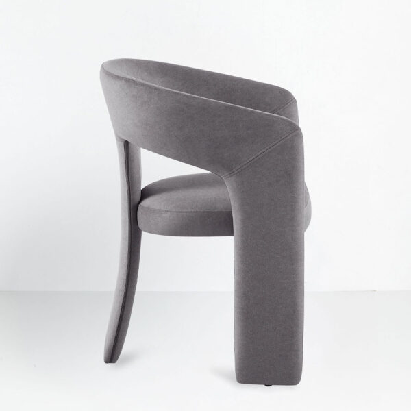 COCO ΚΑΡΕΚΛΑ ΠΟΛΥΘΡΟΝΑ ΓΚΡΙ ΣΚΟΥΡΟ 60x56x81cm 03-1220 - Image 2