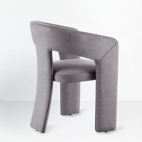 COCO ΚΑΡΕΚΛΑ ΠΟΛΥΘΡΟΝΑ ΓΚΡΙ ΣΚΟΥΡΟ 60x56x81cm 03-1220 - Image 3