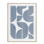 AZURE HEAVEN ΠΙΝΑΚΑΣ ΔΙΑΚΟΣΜΗΣΗΣ 60x80x5cm ΚΑΜΒΑΣ ΛΕΥΚΟ ΜΠΛΕ ΣΚΟΥΡΟ ΞΥΛΟ ΦΥΣΙΚΟ 030592