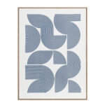 AZURE HEAVEN ΠΙΝΑΚΑΣ ΔΙΑΚΟΣΜΗΣΗΣ 60x80x5cm ΚΑΜΒΑΣ ΛΕΥΚΟ ΜΠΛΕ ΣΚΟΥΡΟ ΞΥΛΟ ΦΥΣΙΚΟ 030593