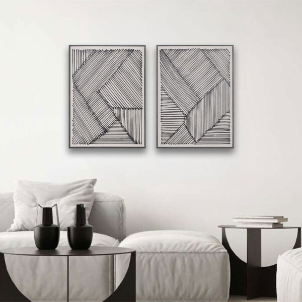 STAY TRUE ΠΙΝΑΚΑΣ ΔΙΑΚΟΣΜΗΣΗΣ 60x80x4cm ΔΕΡΜΑ ΛΕΥΚΟ ΜΑΥΡΟ ΞΥΛΟ ΜΑΥΡΟ 030653 - Image 2