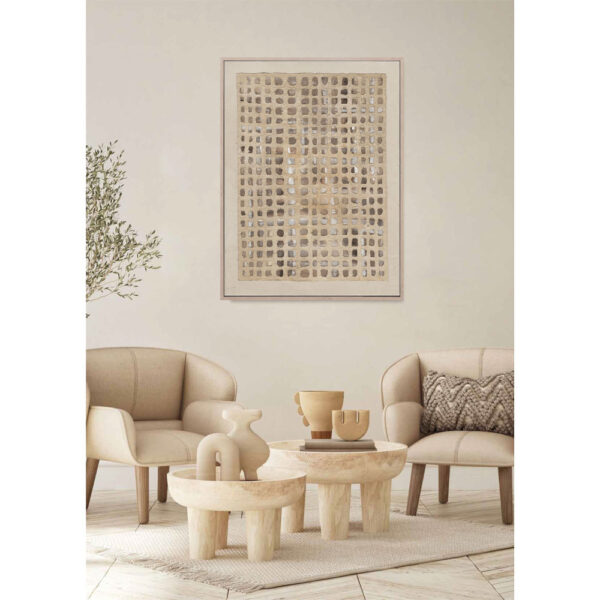 COLLECTING MOMENTS ΠΙΝΑΚΑΣ ΔΙΑΚΟΣΜΗΣΗΣ 90x120x5cm ΚΑΜΒΑΣ ΠΟΛΥΧΡΩΜΟ ΞΥΛΟ ΦΥΣΙΚΟ 030671 - Image 2