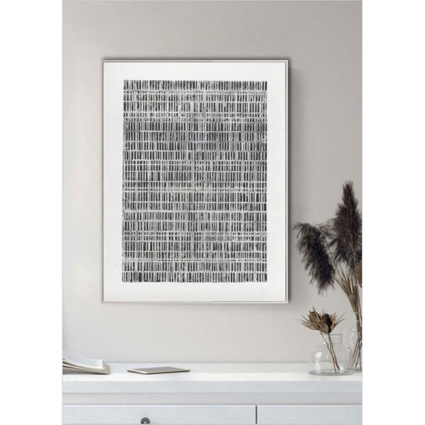 SOMETIMES ΠΙΝΑΚΑΣ ΔΙΑΚΟΣΜΗΣΗΣ 90x120x5cm ΚΑΜΒΑΣ ΛΕΥΚΟ ΜΑΥΡΟ ΞΥΛΟ ΛΕΥΚΟ 030672 - Image 2