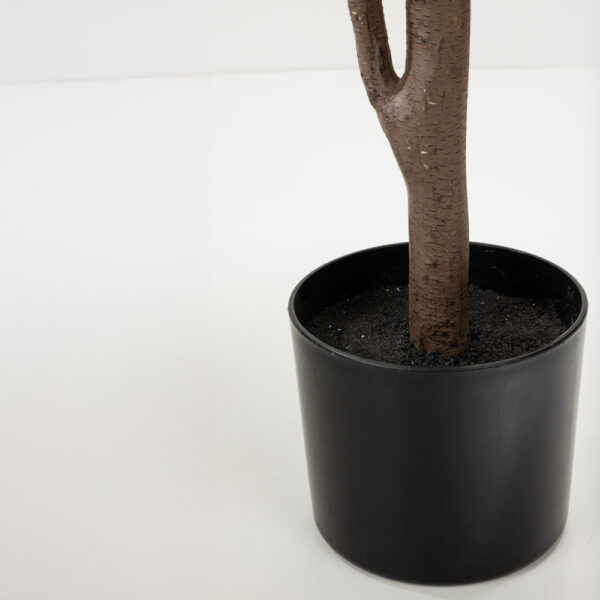 FICUS PANDURATA ΔΕΝΤΡΟ ΤΕΧΝΗΤΟ ΣΕ ΓΛΑΣΤΡΑ 180cm ΥΦΑΣΜΑ ΠΡΑΣΙΝΟ PVC 031329 - Image 3