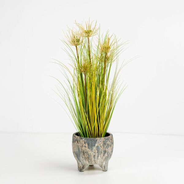 SUNNY FLOWER ΦΥΤΟ ΤΕΧΝΗΤΟ ΣΕ ΓΛΑΣΤΡΑ 70cm PVC ΠΡΑΣΙΝΟ 031330 - Image 2