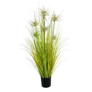 SUNNY FLOWER ΦΥΤΟ ΤΕΧΝΗΤΟ ΣΕ ΓΛΑΣΤΡΑ 90cm PVC ΠΡΑΣΙΝΟ 031331