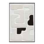 RENVO ΠΙΝΑΚΑΣ ΔΙΑΚΟΣΜΗΣΗΣ 80x120x5cm ΚΑΜΒΑΣ ΛΕΥΚΟ ΜΑΥΡΟ ΞΥΛΟ ΜΑΥΡΟ 031403