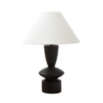 ATIENO ΦΩΤΙΣΤΙΚΟ ΕΠΙΤΡΑΠΕΖΙΟ 41x41x62cm RESIN ΜΑΥΡΟ ΛΙΝΟ ΓΚΡΙ 031592