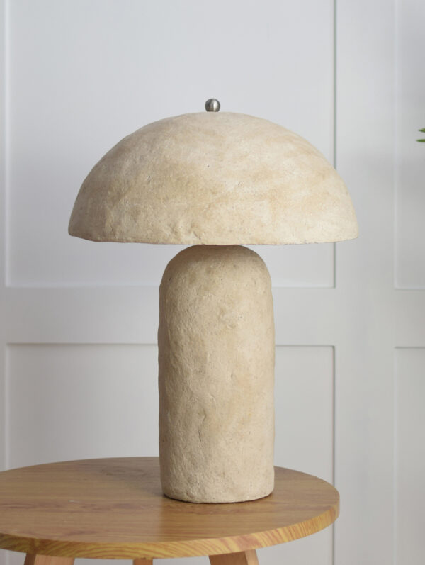 ASHER ΦΩΤΙΣΤΙΚΟ ΕΠΙΤΡΑΠΕΖΙΟ 36x36x50cm PAPER MACHE ΜΠΕΖ 031594 - Image 2