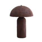 ASHER ΦΩΤΙΣΤΙΚΟ ΕΠΙΤΡΑΠΕΖΙΟ 36x36x50cm PAPER MACHE ΚΑΦΕ 031595