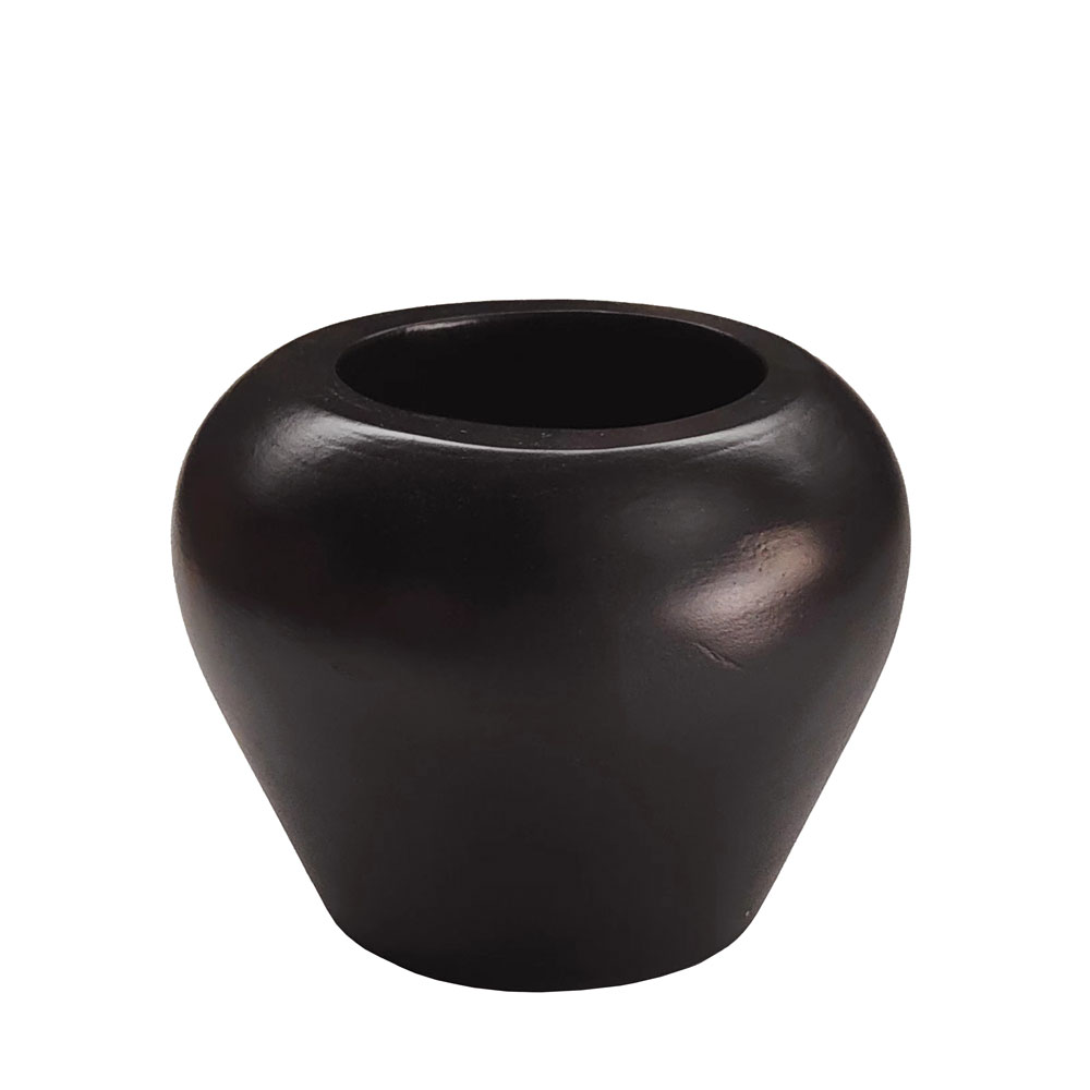 032276-FUotv-first-_1 NUBIA ΒΑΖΟ 27x27x21cm ΞΥΛΟ ΜΑΥΡΟ 032276 - Image 1