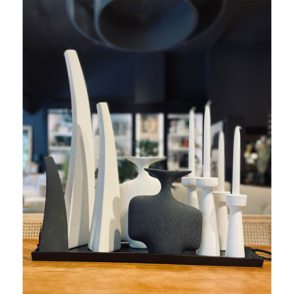 IRIDA ΒΑΖΟ 14x12x69cm ΚΕΡΑΜΙΚΟ ΛΕΥΚΟ 032296 - Image 2