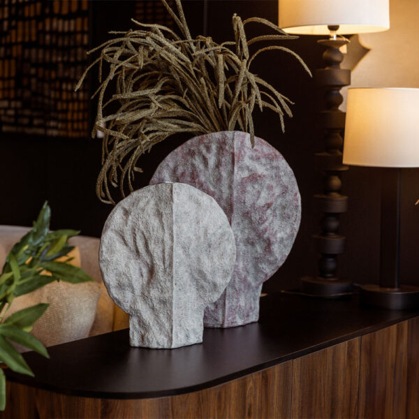 MYRTI ΒΑΖΟ 45x16x53cm ΚΕΡΑΜΙΚΟ ΓΚΡΙ 032309 - Image 2