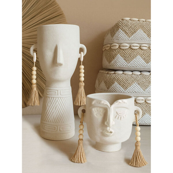 ERIS ΒΑΖΟ 20x17x40cm ΚΕΡΑΜΙΚΟ ΜΠΕΖ 032310 - Image 2