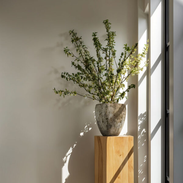 NANGA ΓΛΑΣΤΡΑ ΣΕΤ 3ΤΜΧ 42x42x35cm ΚΕΡΑΜΙΚΟ ΜΠΕΖ ΚΑΦΕ 032409 - Image 2