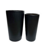 ONYX ΓΛΑΣΤΡΑ ΣΕΤ 2ΤΜΧ 32x32x53cm ΚΕΡΑΜΙΚΟ ΜΑΥΡΟ 032472