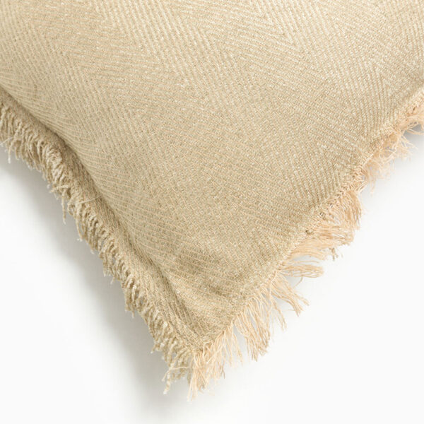 RASUL ΔΙΑΚΟΣΜΗΤΙΚΟ ΜΑΞΙΛΑΡΙ 45x45cm ΥΦΑΣΜΑ ΜΠΕΖ POLYESTER 032809 - Image 3
