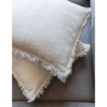 RASUL ΔΙΑΚΟΣΜΗΤΙΚΟ ΜΑΞΙΛΑΡΙ 45x45cm ΥΦΑΣΜΑ ΛΕΥΚΟ POLYESTER 032810 - Image 2