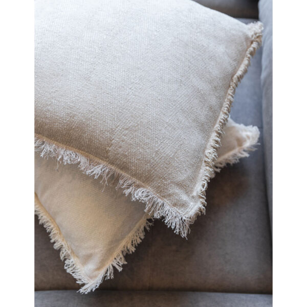 RASUL ΔΙΑΚΟΣΜΗΤΙΚΟ ΜΑΞΙΛΑΡΙ 45x45cm ΥΦΑΣΜΑ ΛΕΥΚΟ POLYESTER 032810 - Image 2