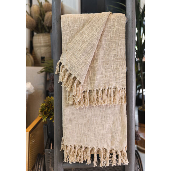 NIHAL ΡΙΧΤΑΡΙ ΔΙΑΚΟΣΜΗΤΙΚΟ 130x170cm ΥΦΑΣΜΑ ΜΠΕΖ 032820 - Image 2