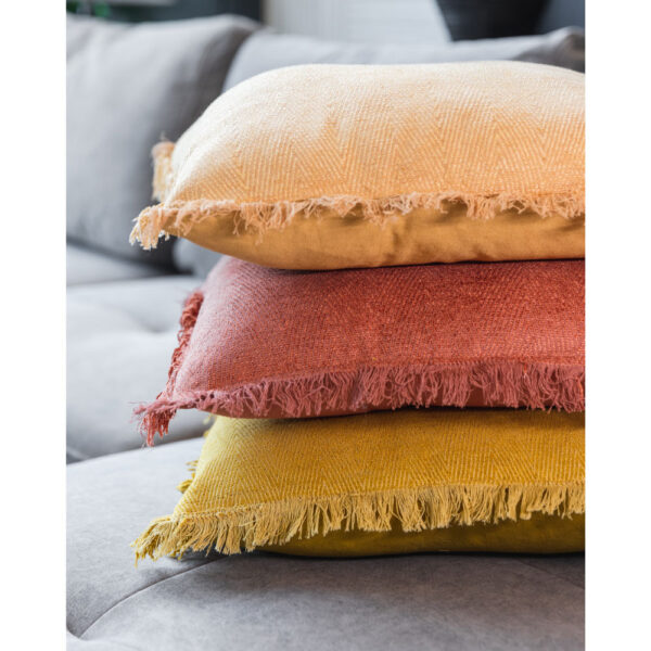 BELUD ΔΙΑΚΟΣΜΗΤΙΚΟ ΜΑΞΙΛΑΡΙ 45x45cm ΥΦΑΣΜΑ ΜΠΕΖ POLYESTER 032825 - Image 2