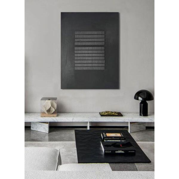 BLACKSTORM ΠΙΝΑΚΑΣ ΔΙΑΚΟΣΜΗΤΙΚΟΣ 75x100x3cm ΚΑΜΒΑΣ ΜΑΥΡΟ 033054 - Image 2